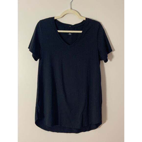 Soft Surroundings longer pima cotton Black Tee size medium - Picture 1 of 6
